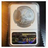 2022 NGC MS 70 Silver Eagle, Mint Fresh, Early Releases