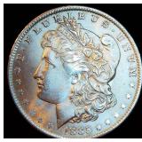 Uncirculated 1885-O Morgan Silver Dollar, Unaltered Surfaces w/Partial Luster