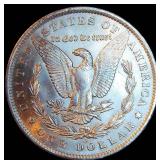 Uncirculated 1885-O Morgan Silver Dollar, Unaltered Surfaces w/Partial Luster