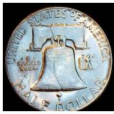 Key Date Uncirculated 1955-P Franklin Half Dollar, High Grade w/Full Mint Luster