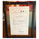 Framed Southern Railway Co. Cancelled Stock Certificate - No Shipping on this Item