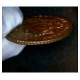 Beautiful Red/Brown 1800-A Austria 6 Kreuzer, VF+/XF, Unaltered w/Rainbow Toning