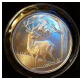 Mint Sealed 1oz .999 Silver Whitetail Deer Round