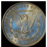 AU 1882-P Morgan Silver Dollar, Unaltered, Partial Luster