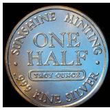 1/2 oz .999 Sunshine Minting Round