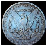 1885-S Morgan Silver Dollar, Unaltered Surfaces, F+/VF