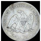 Slightly Better Date 1861-O Seated Liberty Half Dollar, Unaltered Surfaces, VG, Details