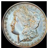 AU 1898-P Morgan Silver Dollar