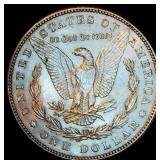 AU/AU+ 1886 Morgan Silver Dollar, Unaltered Surfaces w/Near Full Luster