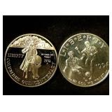 1992-P & 1994-D Commemorative Silver Dollars
