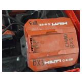 Hilti® 21.6V Cordless Concrete Nailer BX3-22 with Battery, Hilti C 6-22 Charger, Case