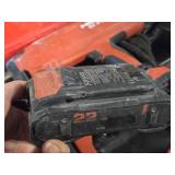 Hilti® 21.6V Cordless Concrete Nailer BX3-22 with Battery, Hilti C 6-22 Charger, Case