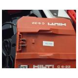 Hilti® 21.6V Cordless Concrete Nailer BX3-22 with Battery, Hilti C 6-22 Charger, Case