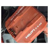 Hilti® 21.6V Cordless Concrete Nailer BX3-22 with Battery, Hilti C 6-22 Charger, Case