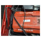 Hilti® 21.6V Cordless Concrete Nailer BX3-22 with Battery, Hilti C 4-22 Charger, Case