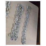 Lot of (2) 7' Galvanized Steel Chains
