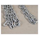 Lot of (2) 7' Galvanized Steel Chains