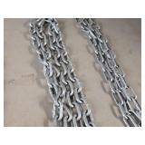 Lot of (2) 7' Galvanized Steel Chains