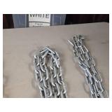 Lot of (2) 7' Galvanized Steel Chains