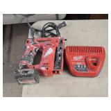 Milwaukee® M12 Red Lithium 3/8' Crown Stapler 2447-20 with Battery, Charger