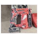 Milwaukee® M12 Red Lithium 3/8' Crown Stapler 2447-20 with Battery, Charger