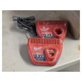 Lot of (2) Milwaukee® M12 Battery Chargers