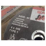 Lot of (20) United Abrasives 6' 7/8-Grade .045-Grit Type-1 Cut-Off Wheels for Portable Saws