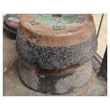 Lot of (2) United Abrasives Concrete Grinding Wheels 5' x 2' x 5/8'-11 Threaded Arbor
