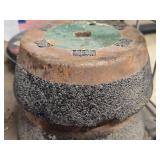Lot of (2) United Abrasives Concrete Grinding Wheels 5' x 2' x 5/8'-11 Threaded Arbor