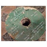 Lot of (2) United Abrasives Concrete Grinding Wheels 5' x 2' x 5/8'-11 Threaded Arbor