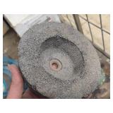 Lot of (2) United Abrasives Concrete Grinding Wheels 5' x 2' x 5/8'-11 Threaded Arbor
