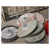 Lot of (8) Right Angle Grinding Wheels 7'x1/4'x5/8'-11