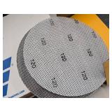 Lot of (59) Drywall Sanding Discs - Norton P180-grit Hook & Loop (x11), Norton P220-grit Hook & Loop (x18), DeWalt P120 Hook & Loop (x6), DeWalt 9' 120-grit Mesh (x24)