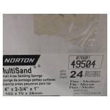 Lot of (41) Norton MultiSand Fine/Medium-Grit Small Area Sanding Sponge 4'x2-3/4'x1'