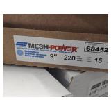 Lot of (3 Boxes) Norton Mesh Power 9' 220-Grit Ceramic Sanding Discs 15-count ( 45 total items )