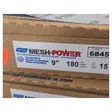 Lot of (4 Boxes) Norton Mesh Power 9' 180-Grit Ceramic Sanding Discs 15-count ( 60 total items )