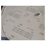 Lot of (38) Norton 9' P180-Grit Hook & Loop Bar Coded Drywall Sanding Discs For Porter-Cable Sander Model 7800