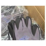 Lot of (54 Pairs) Global Gloves Lightweight Nylon Lycra Seamless-Knit Nitrile Polyurethane Coated Gloves