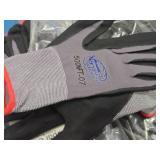 Lot of (24 Pairs) Global Gloves Lightweight Nylon Lycra Seamless-Knit Nitrile Polyurethane Coated Gloves