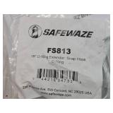 Lot of (2) Safewaze 18' D-Ring Extender - Snap Hook, D-Ring FS813 (in original packaging)