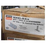 Lot of (2 Boxes) Simpson Strong Tie 5 1/2' 7-GA Kneewall Clip Stiffeners RCKW5.5S-R10 10-count ( 20 total items )