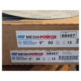 Lot of (4 Boxes) Norton Mesh Power 9' 80-Grit Ceramic Sanding Discs 15-count ( 60 total items )