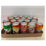 Variety of 12oz Cans of Pop