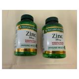 2x 400ct Nature Bounty Zinc-50mg-exp. 7/28