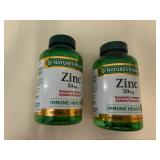 2x 400ct Nature Bounty Zinc-50mg-exp. 7/28