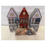 3x 12oz Winter Festive Houses-w/Speculoos House Cookies