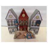 3x 12oz Winter Festive Houses-w/Speculoos House Cookies