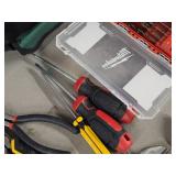 Master Force Soft Side Tool Bag with Hand Tools - Snips, Pliers, Drill Bit Sets, Screwdrivers