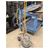 Edic Commercial 1.5-HP Floor Scrubber / Polisher 17LS3-SS with Assorted Floor Scrub/Polish Pads