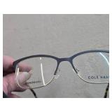 Cole Haan CH5009 Women's Eyeglasses - Stainless Steel Cat Eye Frame - Navy (414) 51-16-135